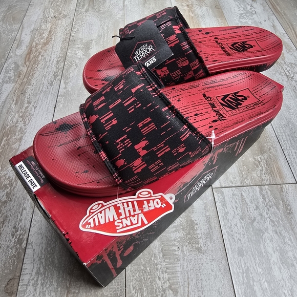 Vans X Terror Friday the 13th La Costa Slide Ons - Picture 2 of 8